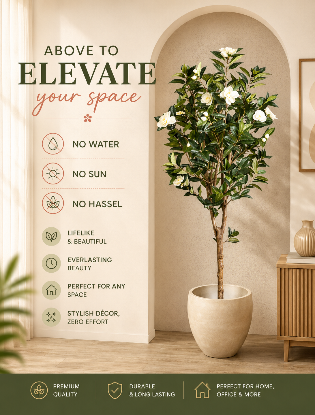 Artificial Camellia Tree