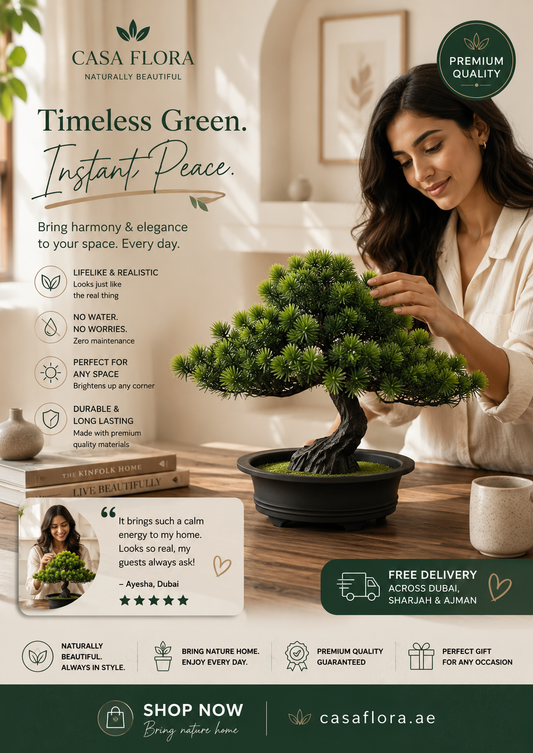 Artificial Bonsai Tree in Decorative Pot