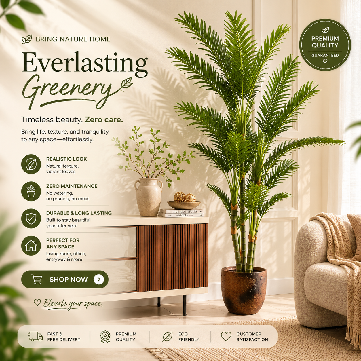 Artificial Areca Palm