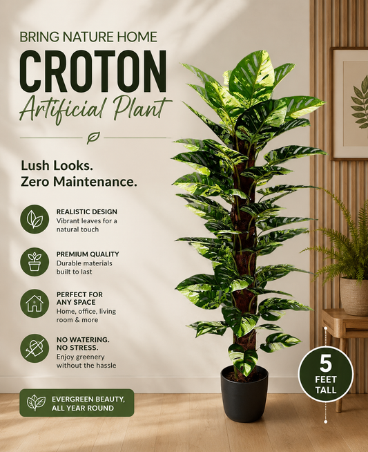 Artificial Croton plant