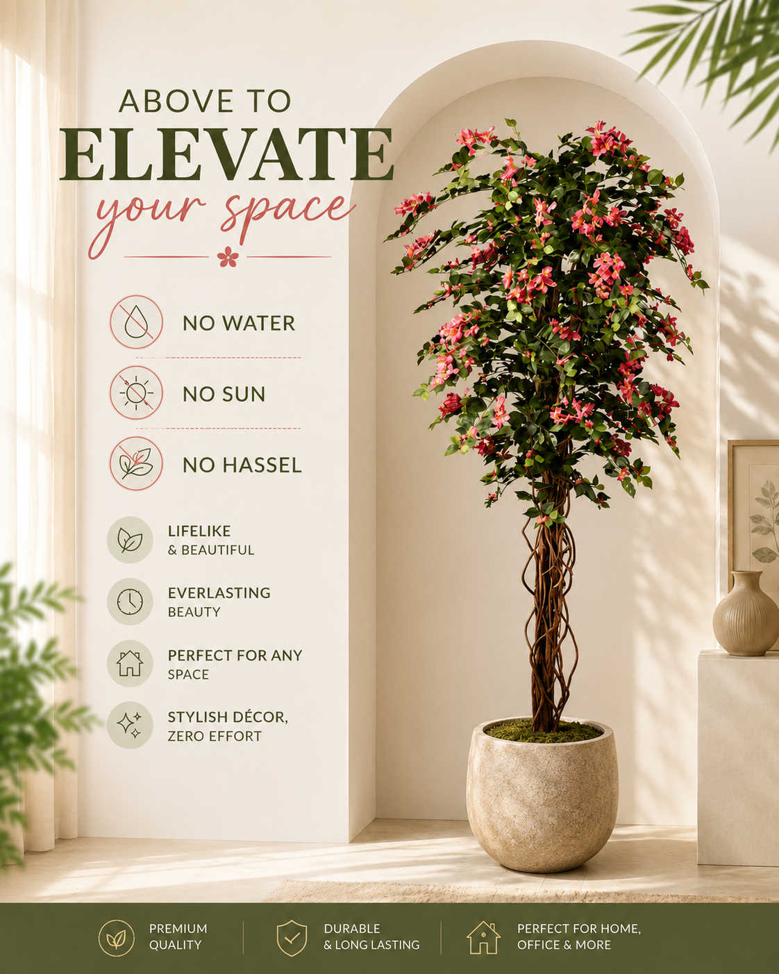 Artificial Bougainvillea Tree
