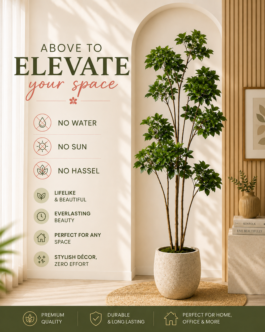 Artificial Schefflera tree